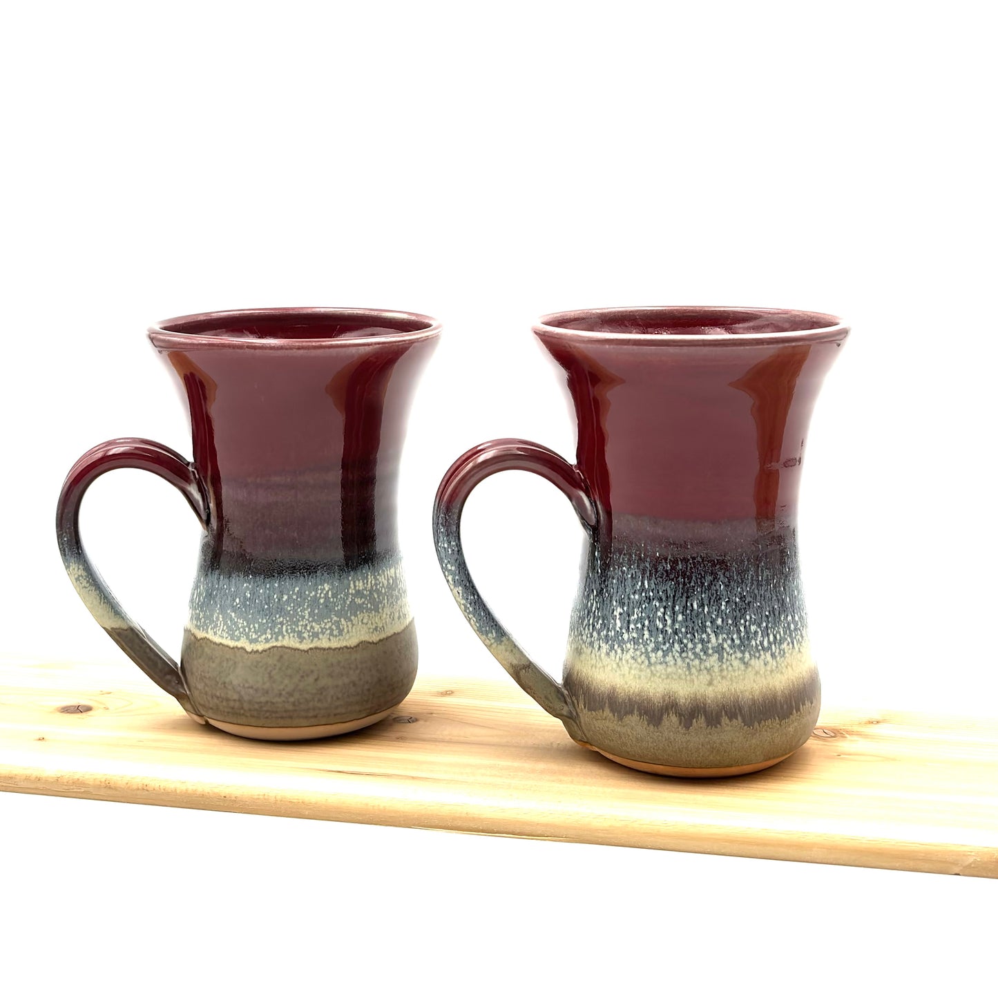 Pair of Flutie Mugs - Red