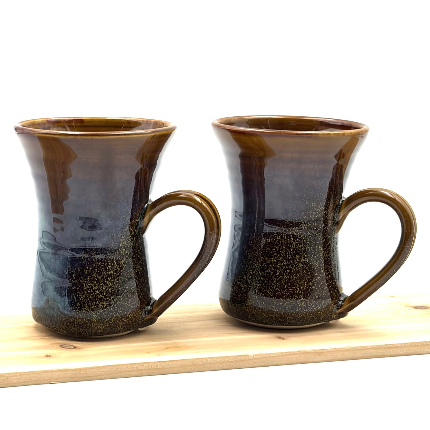 Pair of Flutie Mugs - Brown