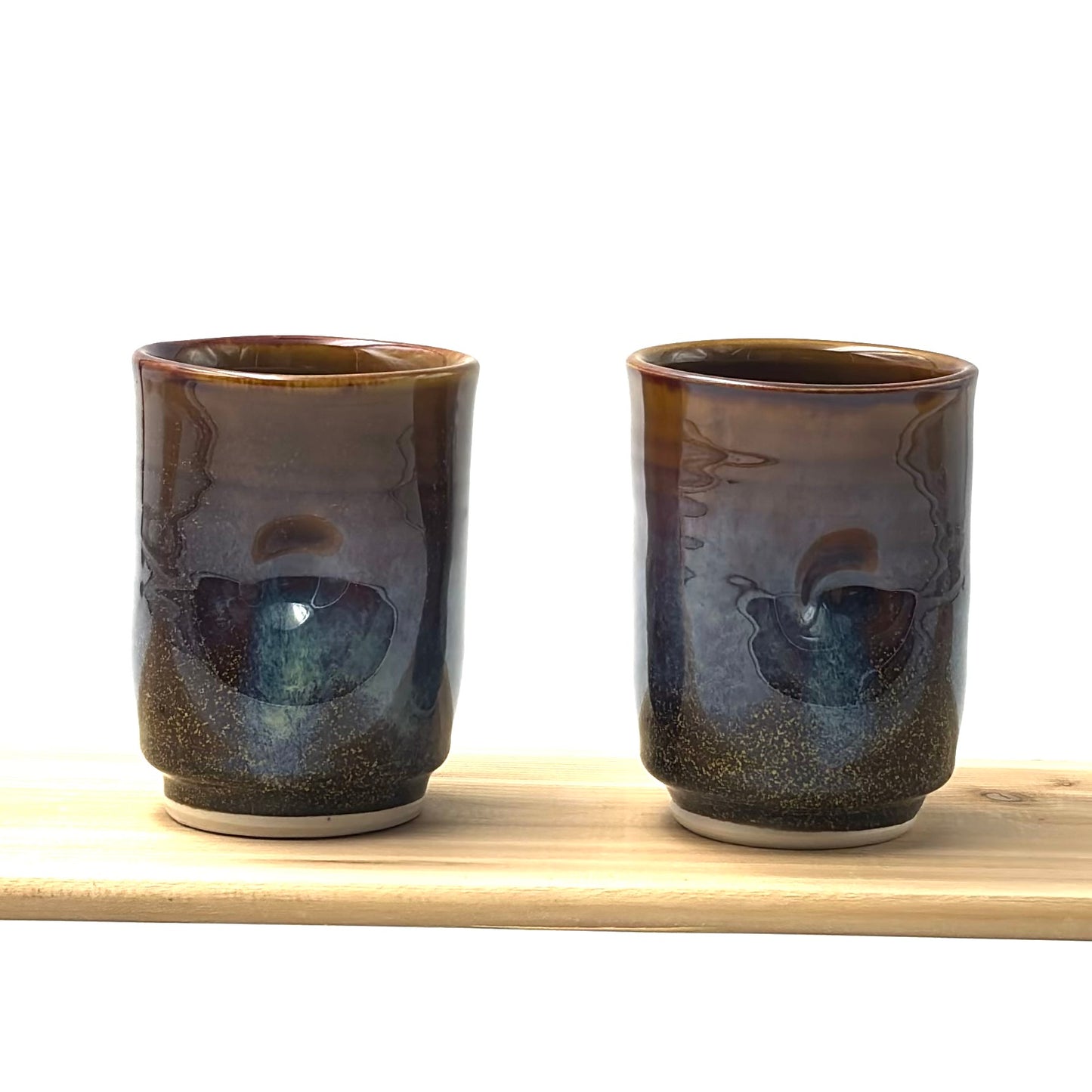 Pair of Wine Cups - Brown