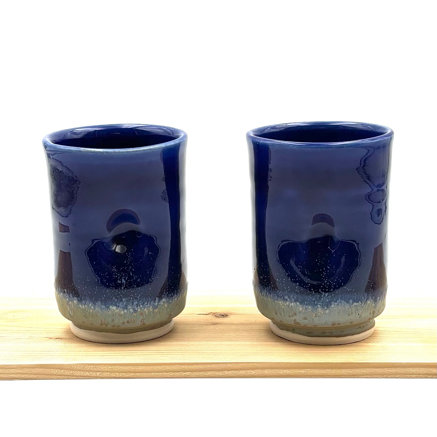 Pair of Wine Cups - Blue
