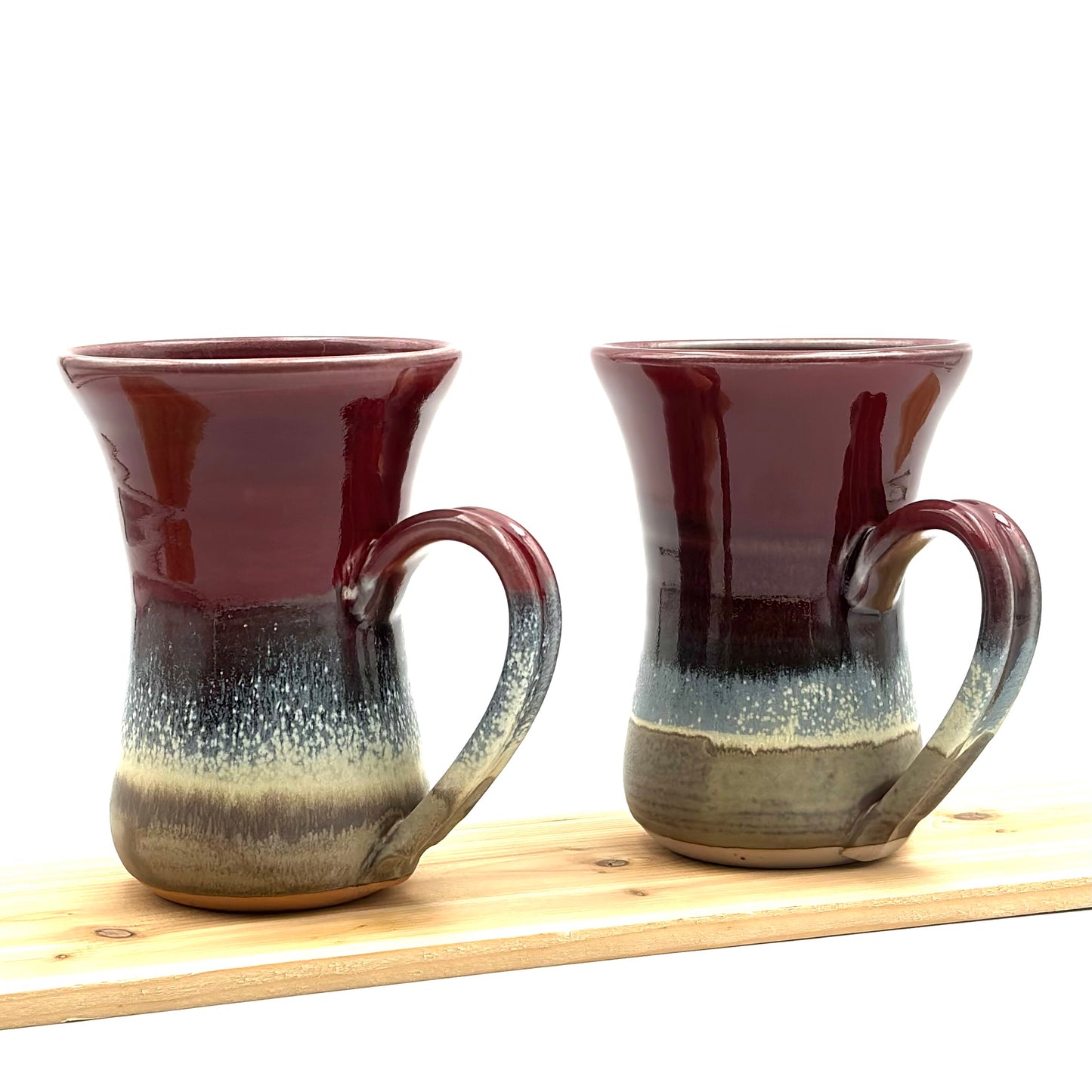 Pair of Flutie Mugs - Red
