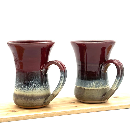 Pair of Flutie Mugs - Red