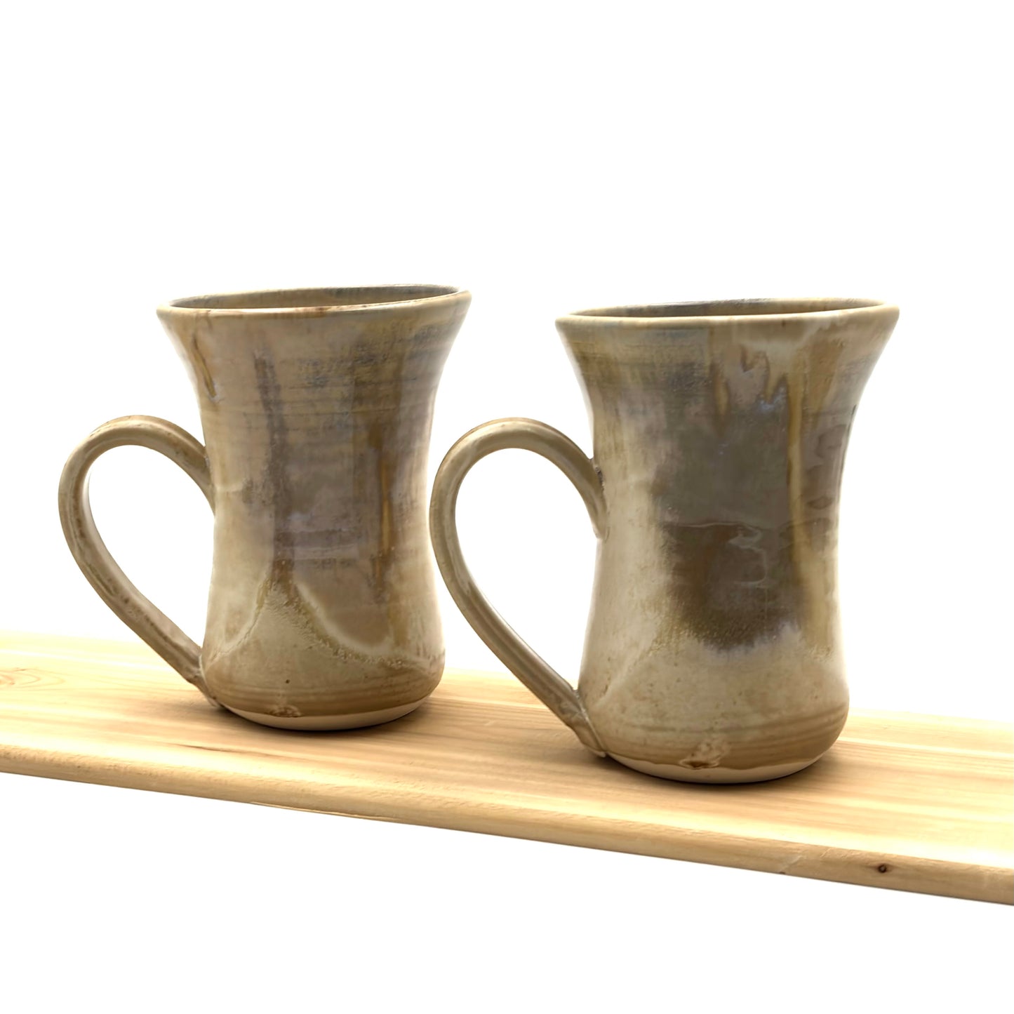 Pair of Flutie Mugs - Wheat
