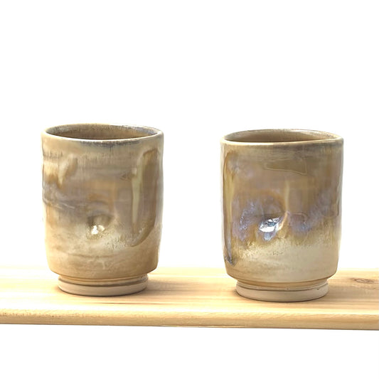 Pair of Wine Cups - Wheat