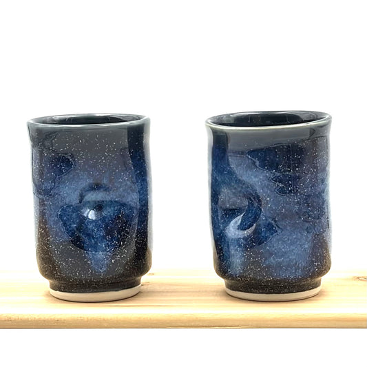 Pair of Wine Cups - Blue