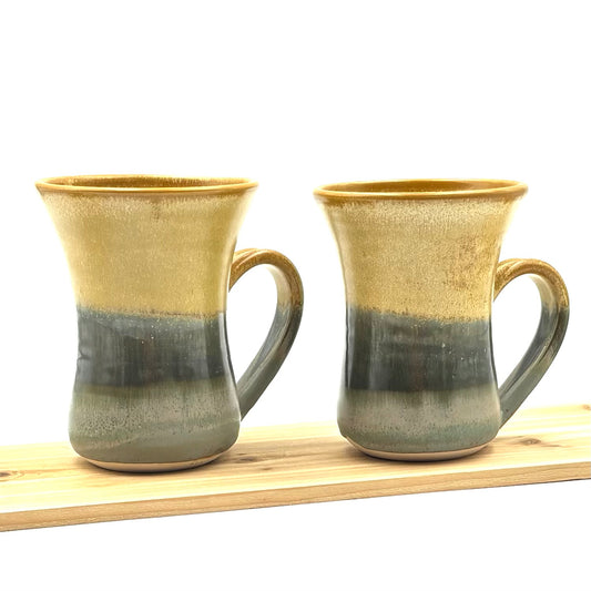 Pair of Flutie Mugs - Harvest Wheat