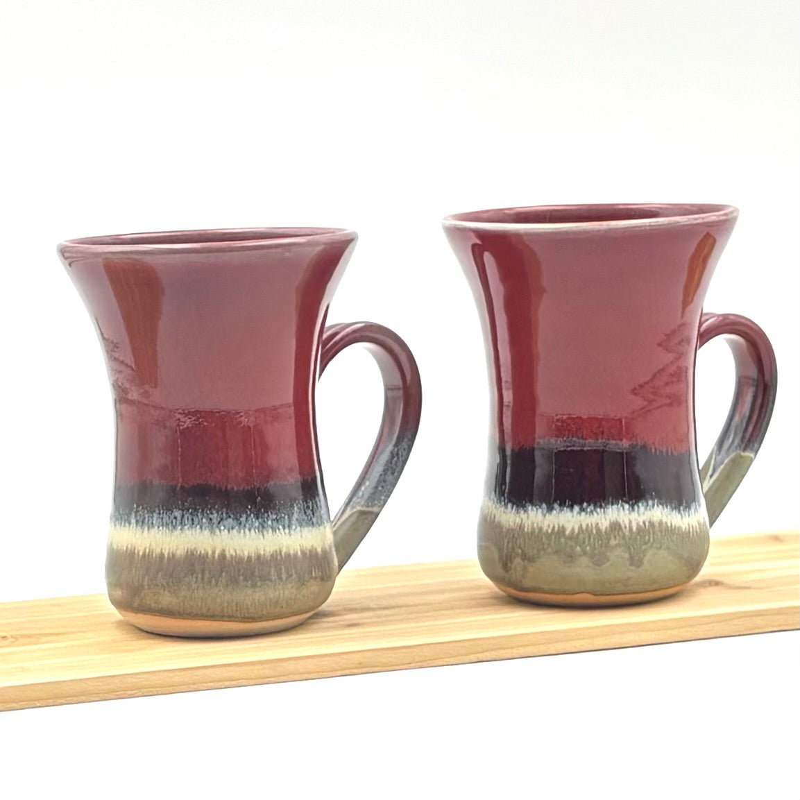 Pair of Flutie Mugs - Red