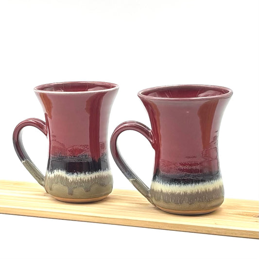 Pair of Flutie Mugs - Red