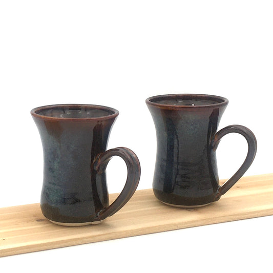 Pair of Flutie Mugs - Brown