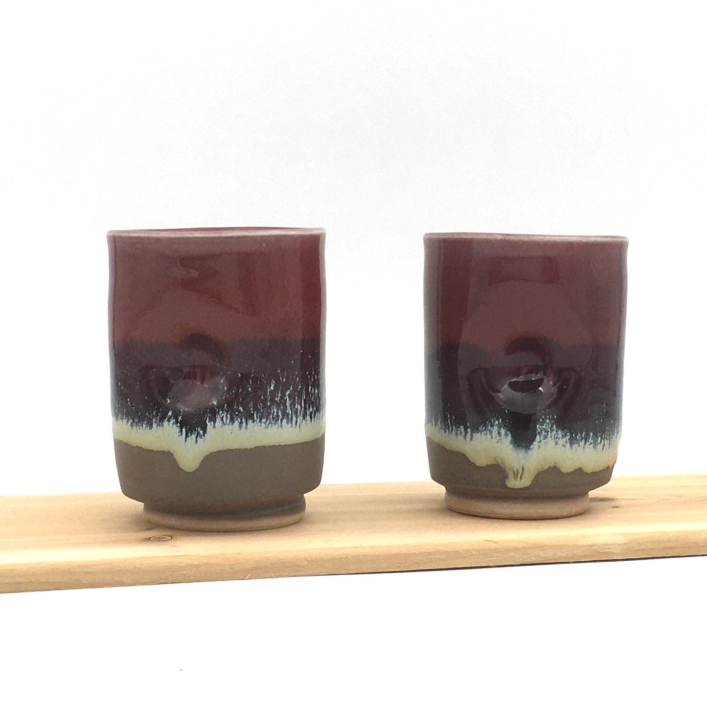 Pair of Wine Cups - Red