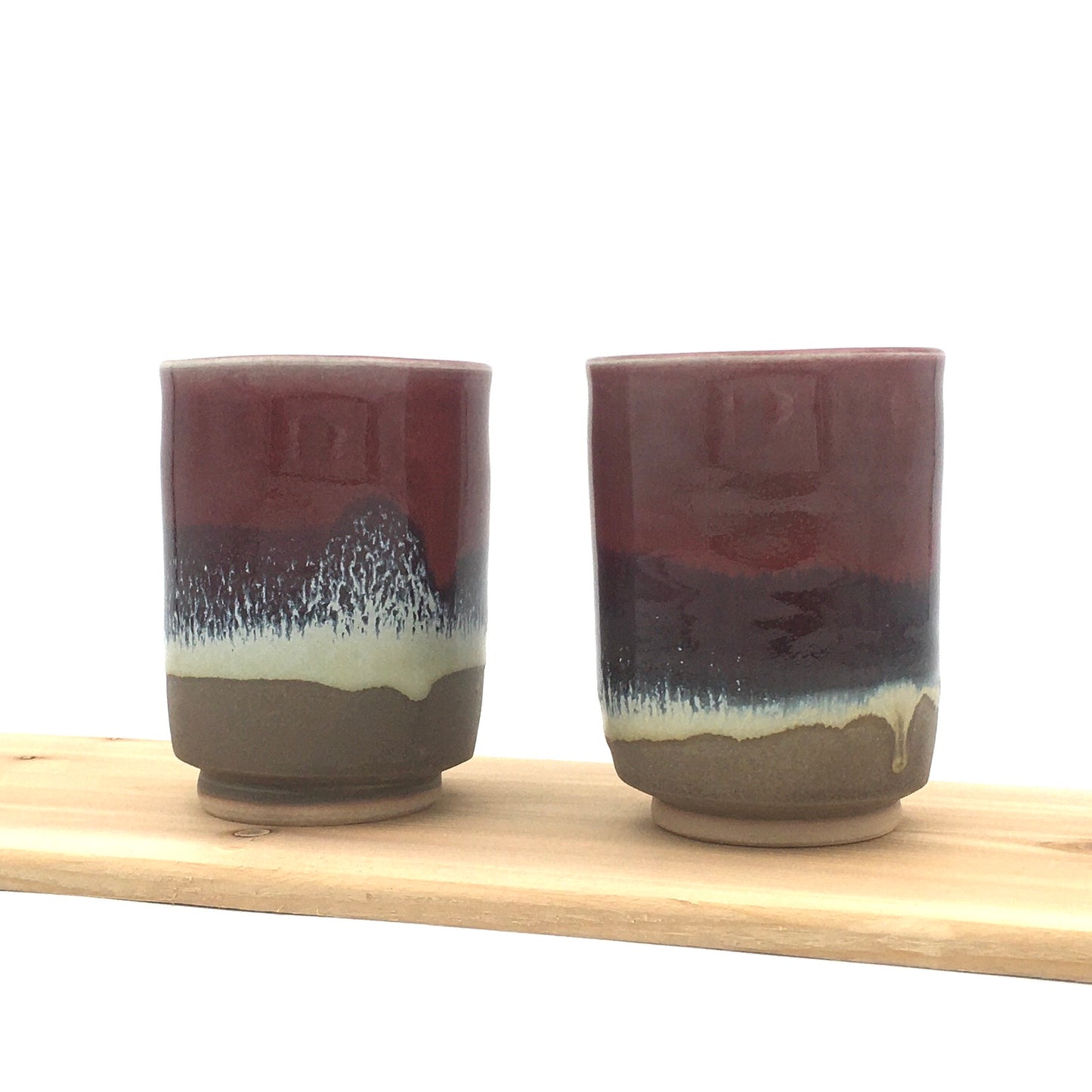 Pair of Wine Cups - Red