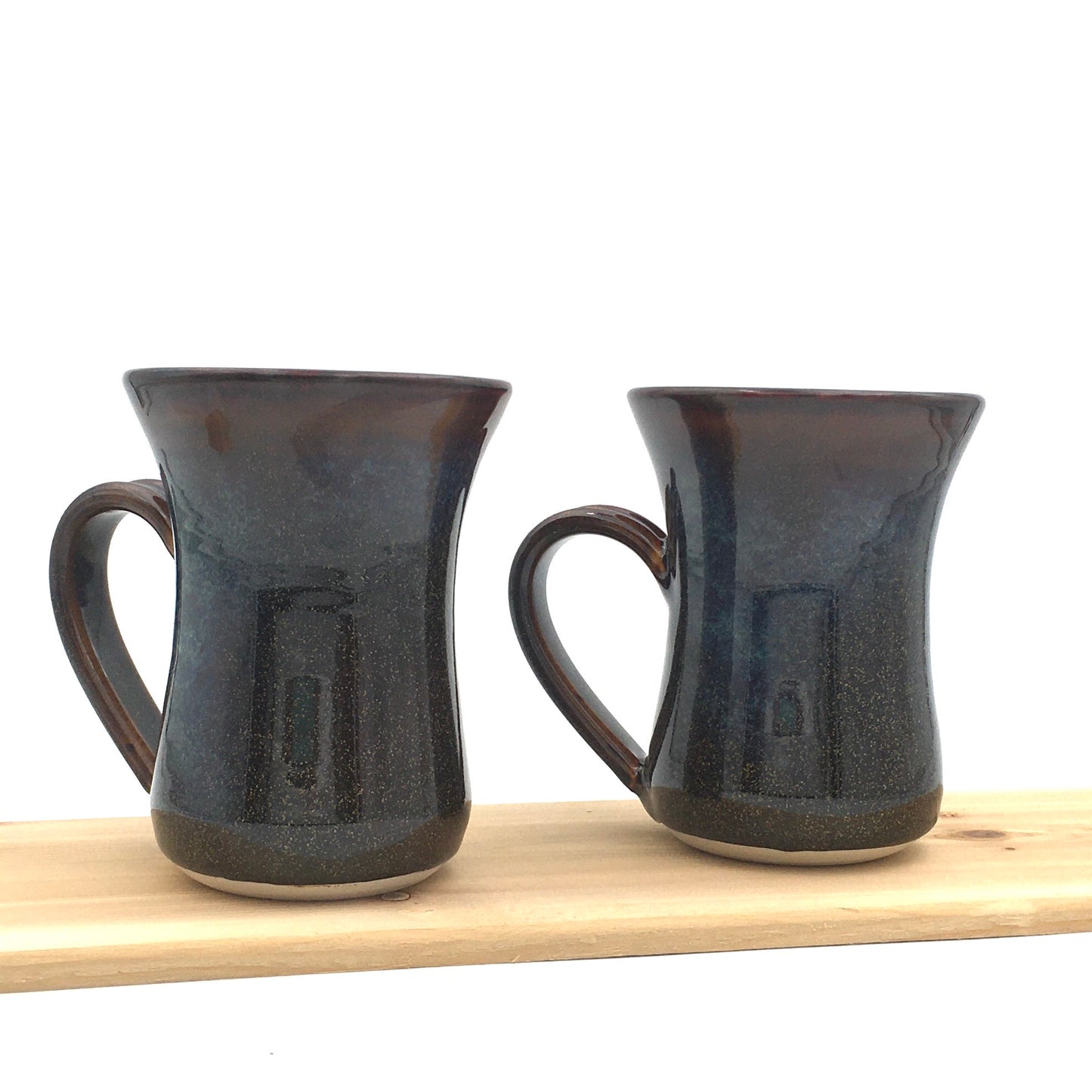 Pair of Flutie Mugs - Brown