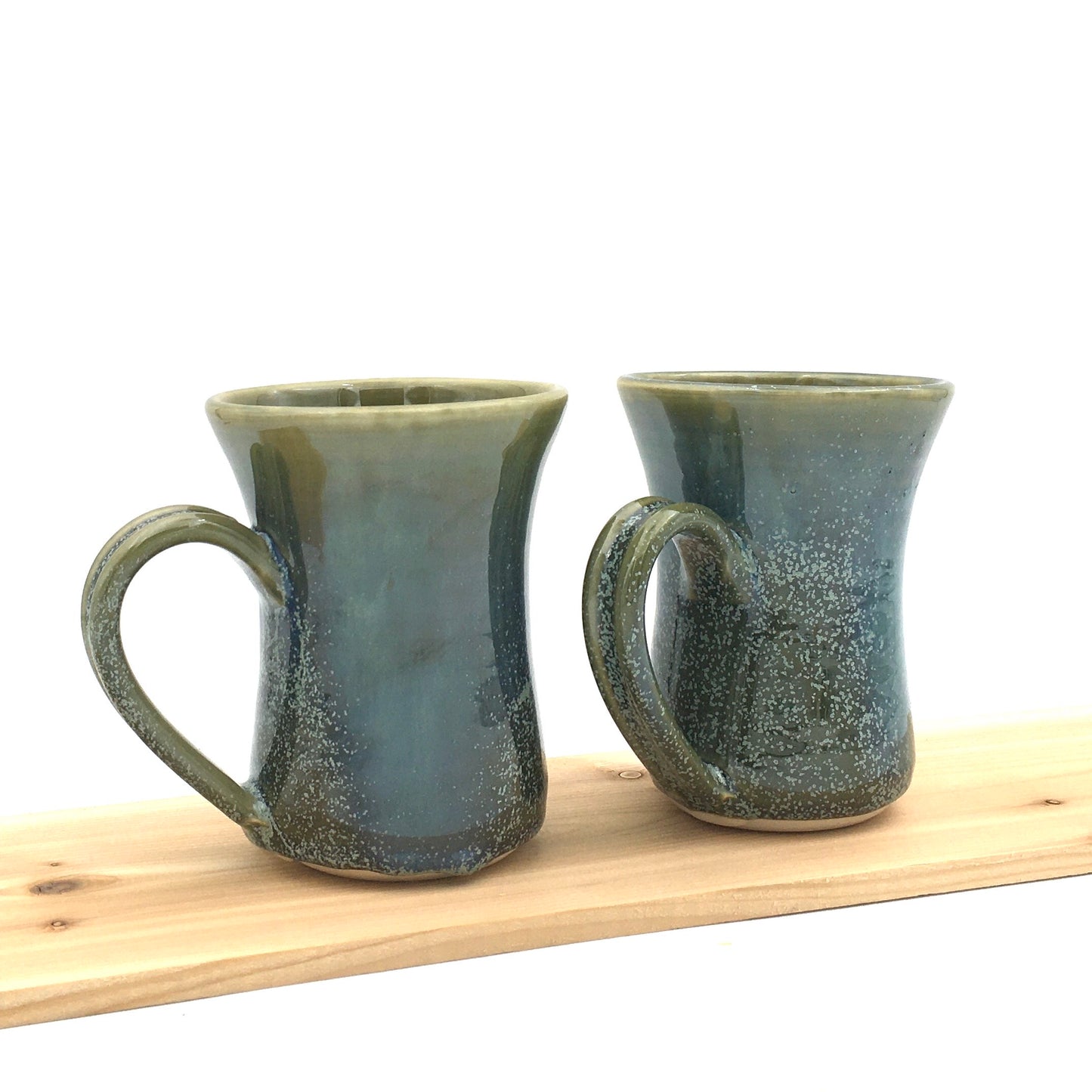 Pair of Flutie Mugs - Green