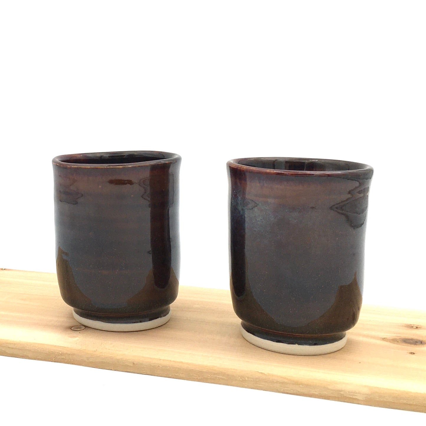 Pair of Wine Cups - Brown