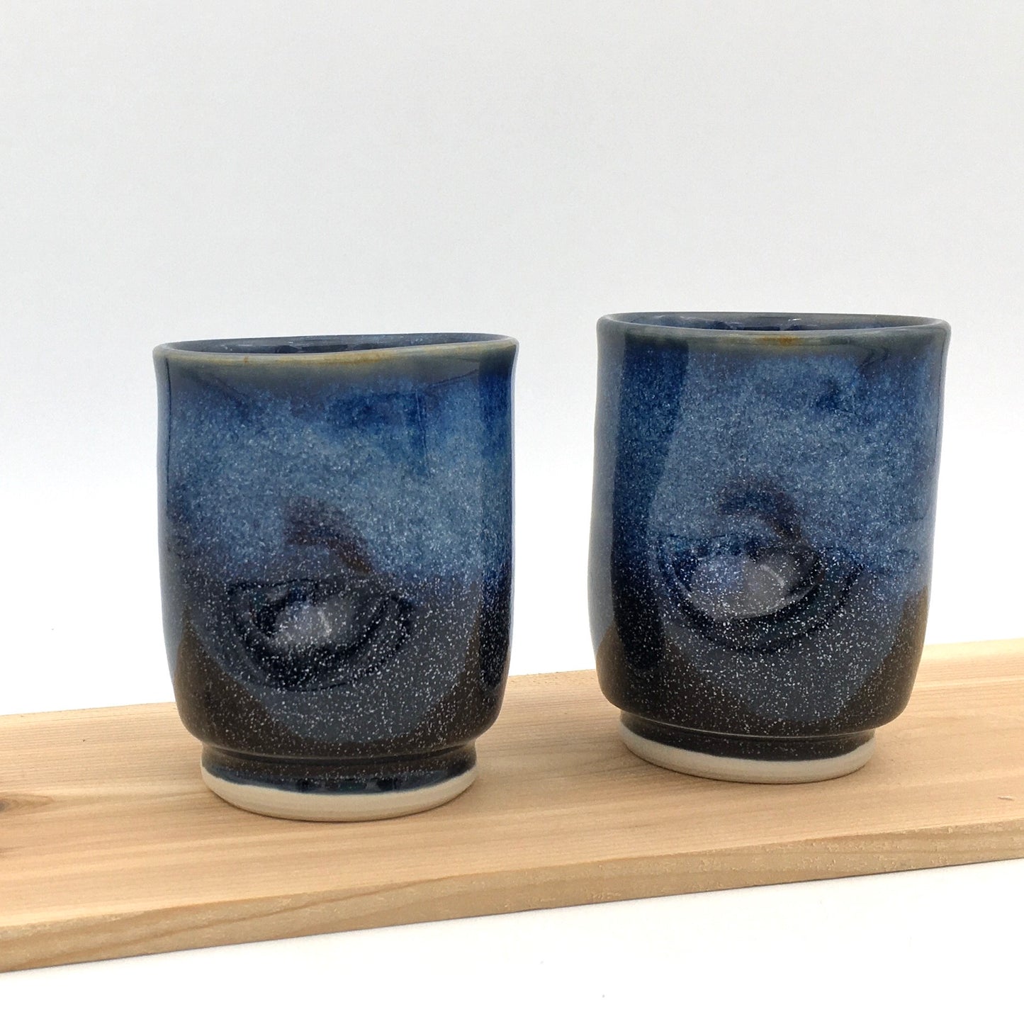 Pair of Wine Cups - Blue