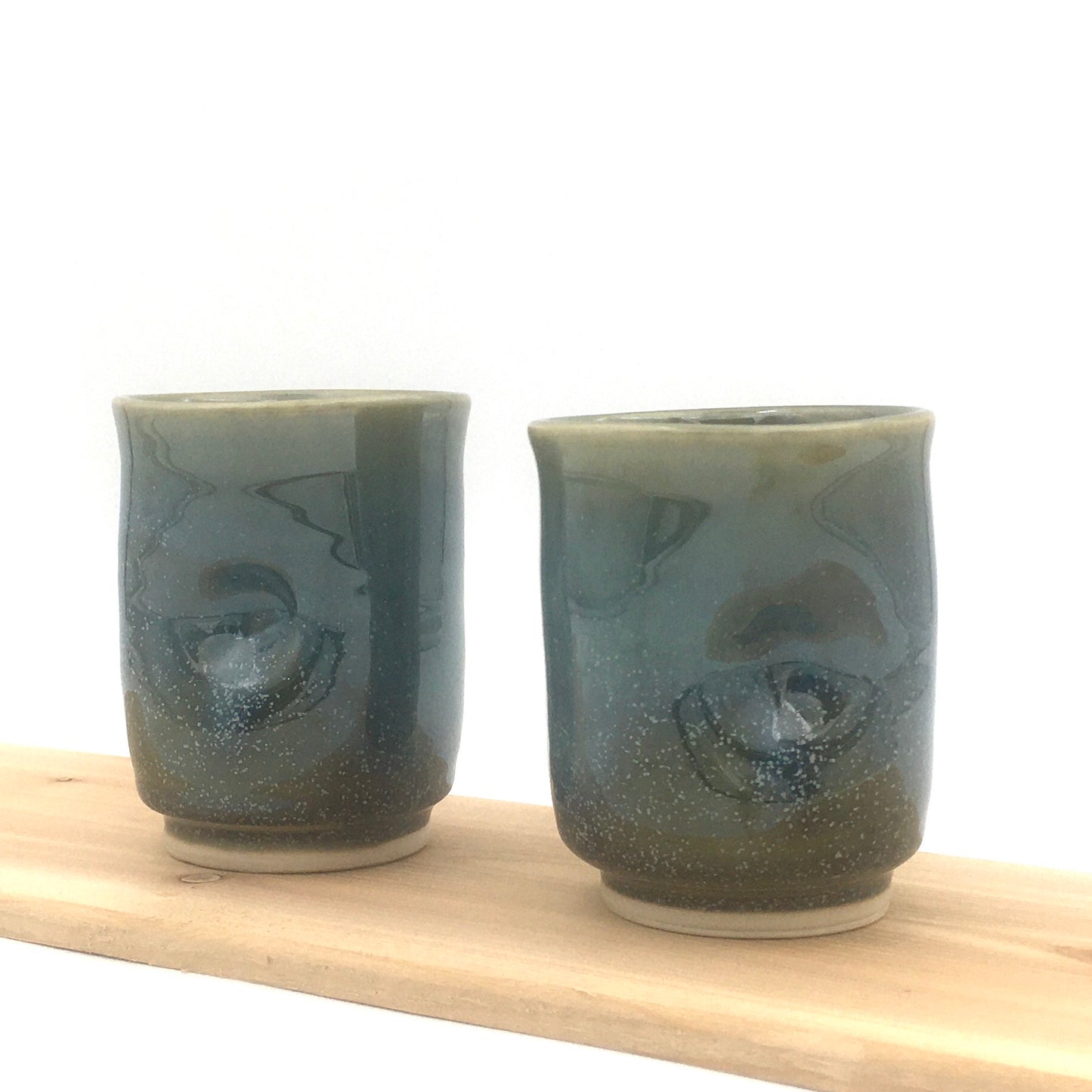 Pair of Wine Cups - Green