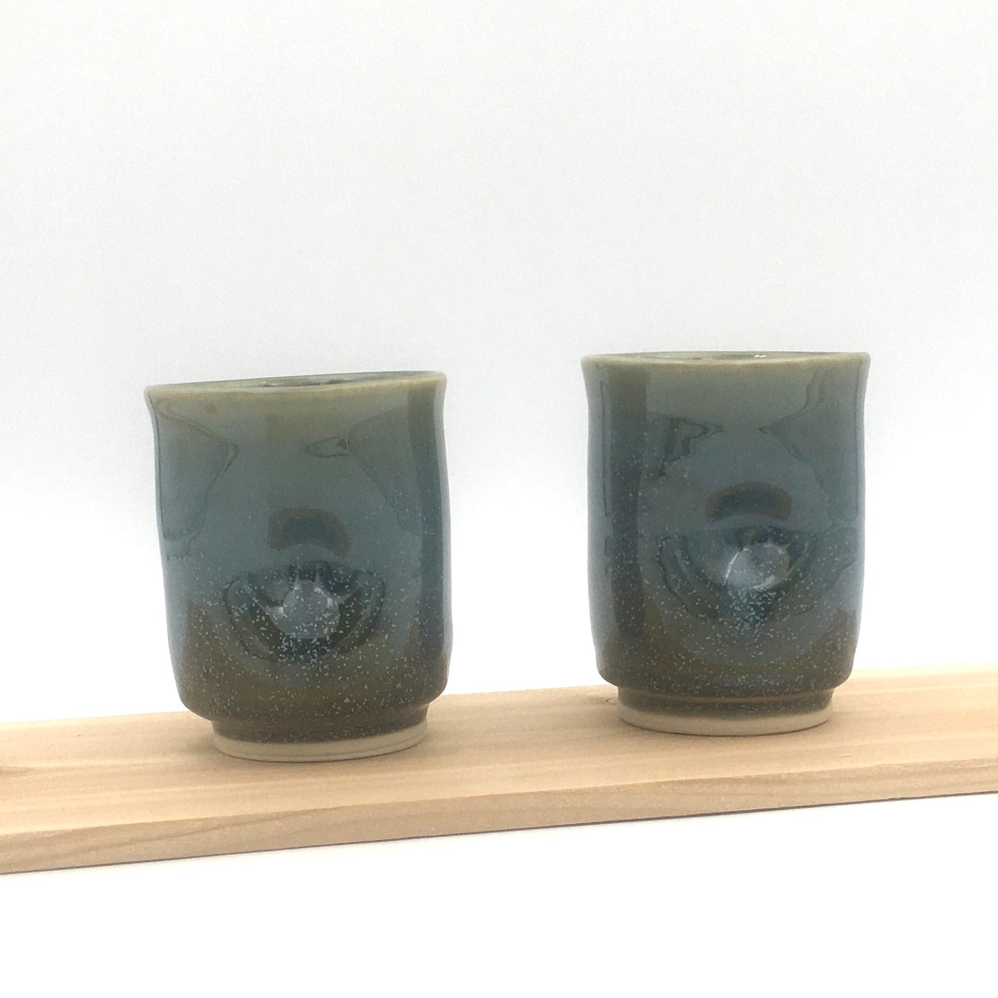 Pair of Wine Cups - Green