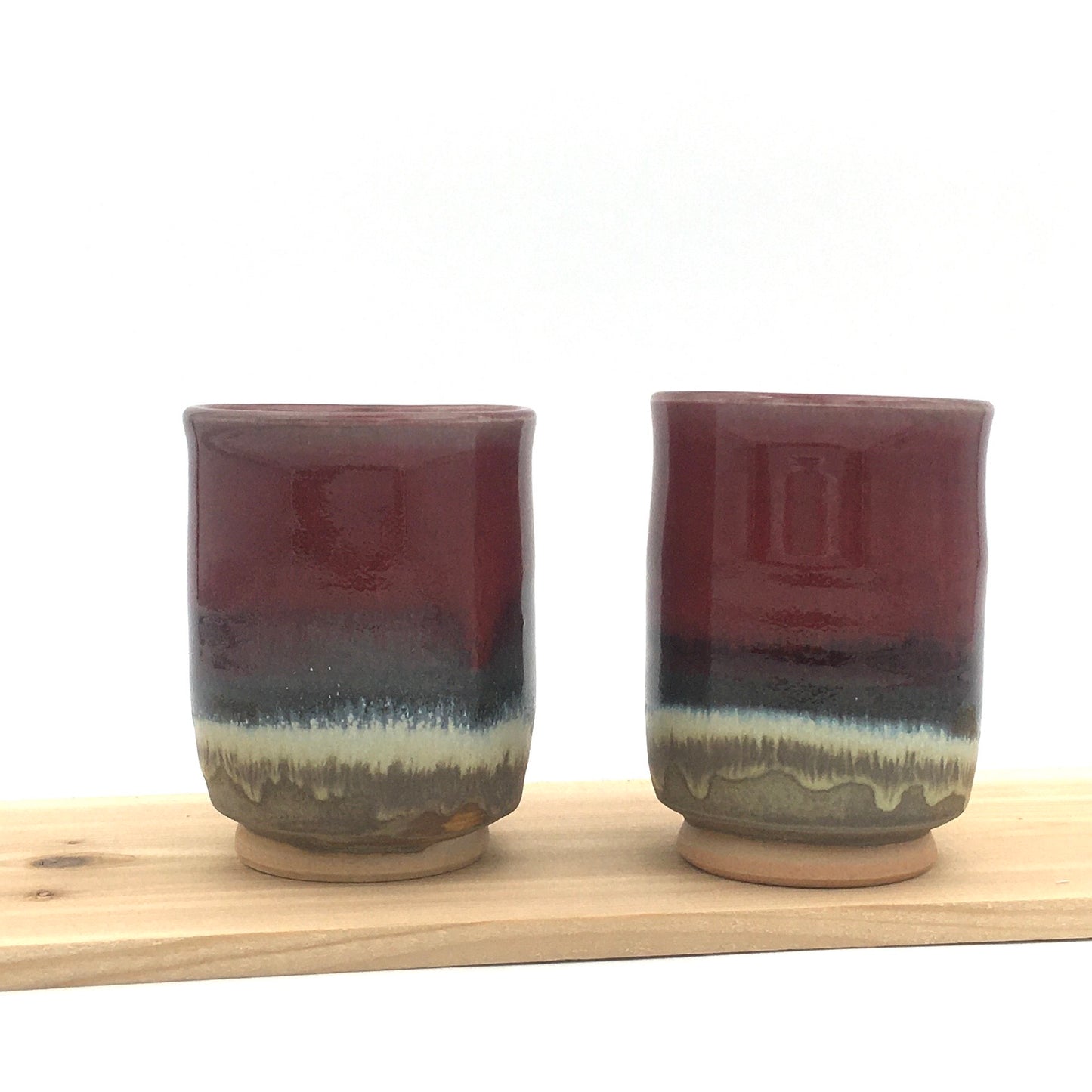 Pair of Wine Cups - Red