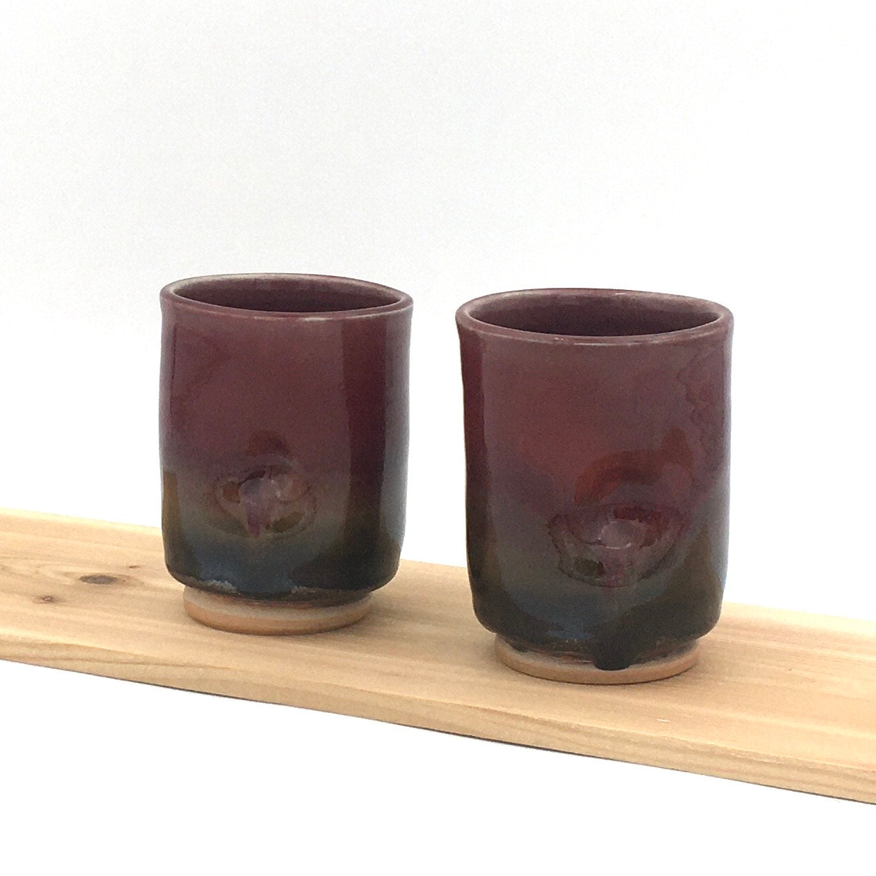 Pair of Wine Cups - Red