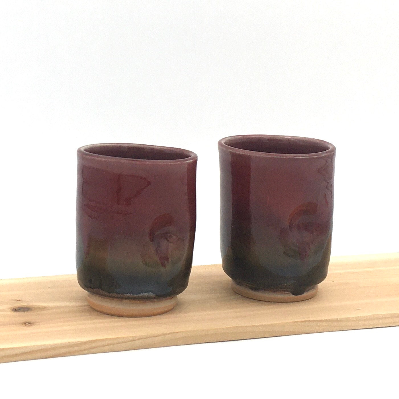 Pair of Wine Cups - Red