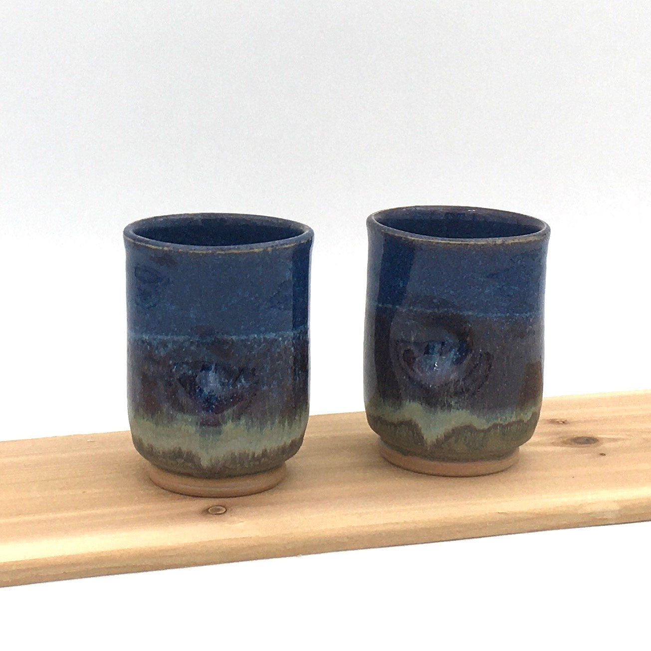 Pair of Wine Cups - Blue