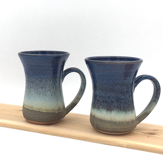 Pair of Flutie Mugs - Blue