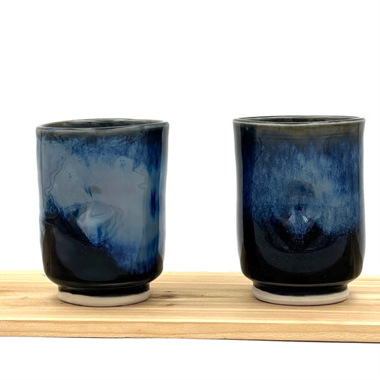 Pair of Wine Cups - Midnight Blue