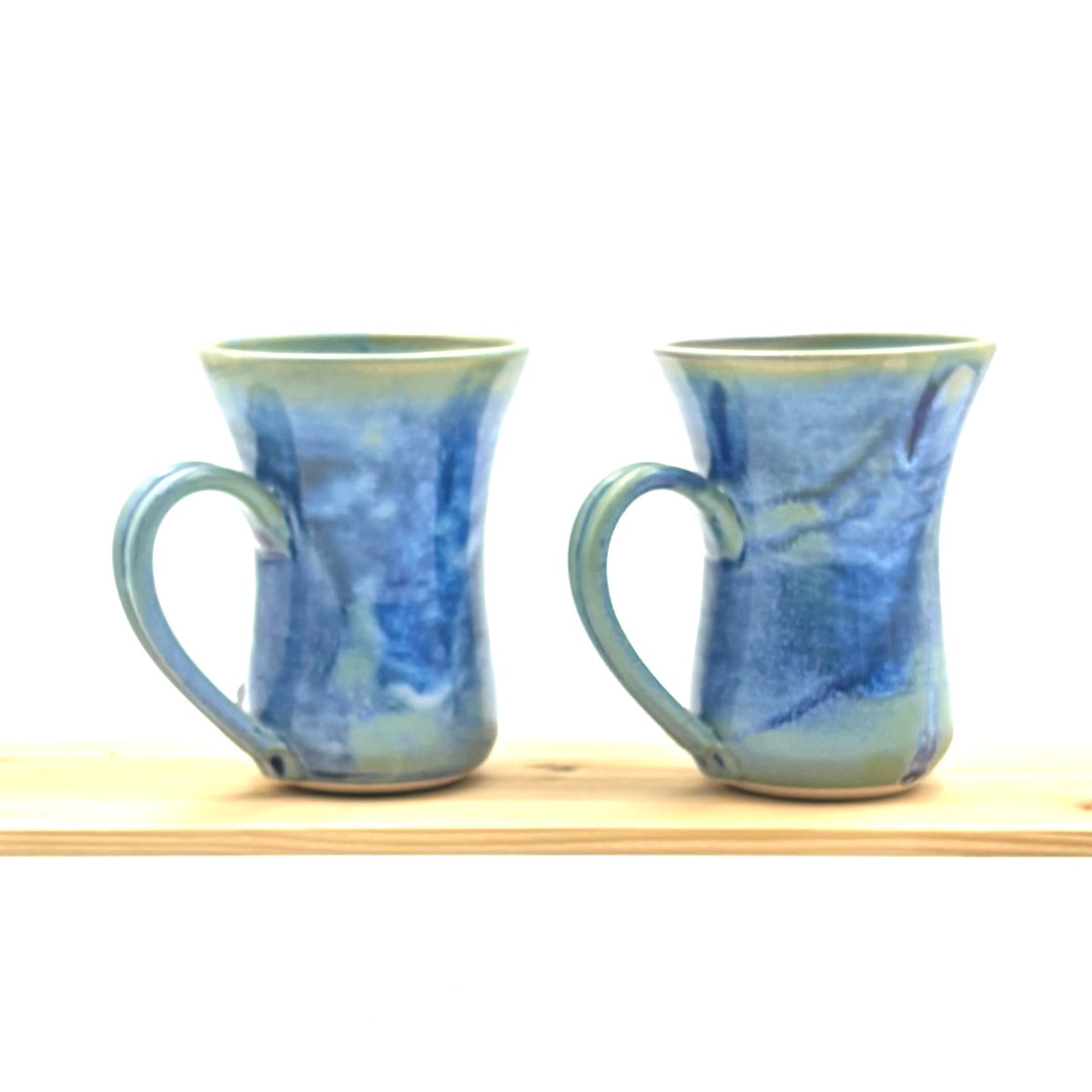 Pair of Flutie Mugs - Blue