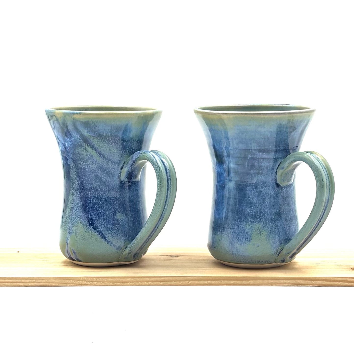 Pair of Flutie Mugs - Blue