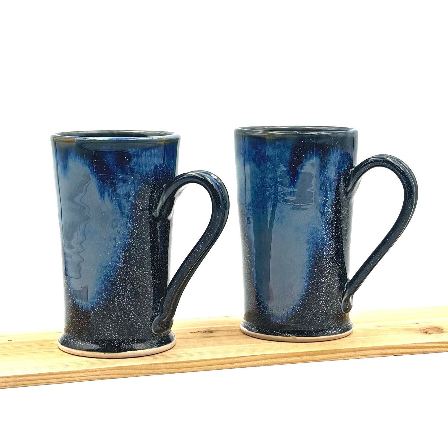 Pair of Tall Mugs -Midnight Blue